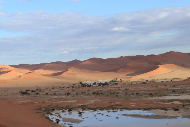 3 Day Sossusvlei Camping Schedule and Sandwich Habor - Sandwich Harbour and the Walvis Bay Wetlands, salt pans meet ocean birds