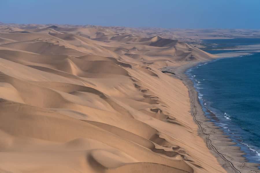 5 Days Sossusvlei and Swakopmund Tour - Shared Shuttle - Entering Namibia’s two moods: desert morning to coastal night