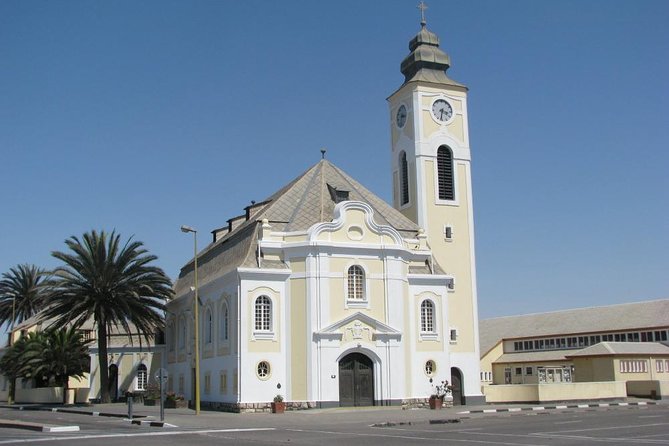 City Tour of Historical Swakopmund - Stop 1: Woermannhaus in Bismarck Street, Fachwerk power