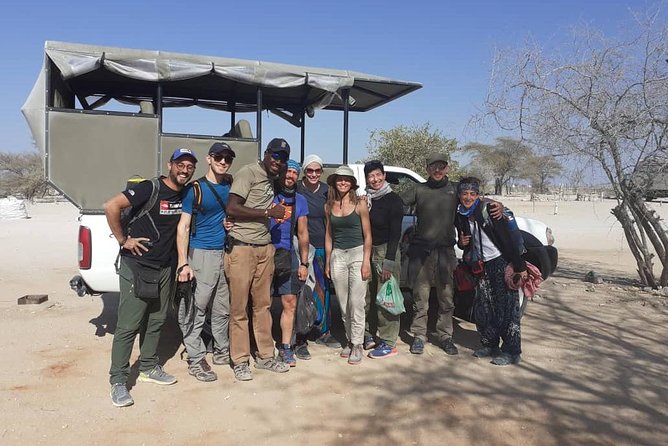 ETOSHA PARK SAFARI with local guides in 9-seater 4x4s - Getting picked up near Anderson Gate, and what to plan for