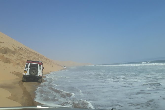 Exhilarating Sandwich Harbour 4x4: Guided Self drive experience - Lunch on the sand: a real break after the dune work