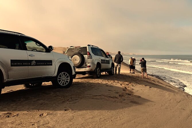 Sandwich Harbour 4x4 Guided Tour - Unforgettable Adventure - Namib-Naukluft Park coast drive: the beach 4x4 and the desert-meets-sea moment