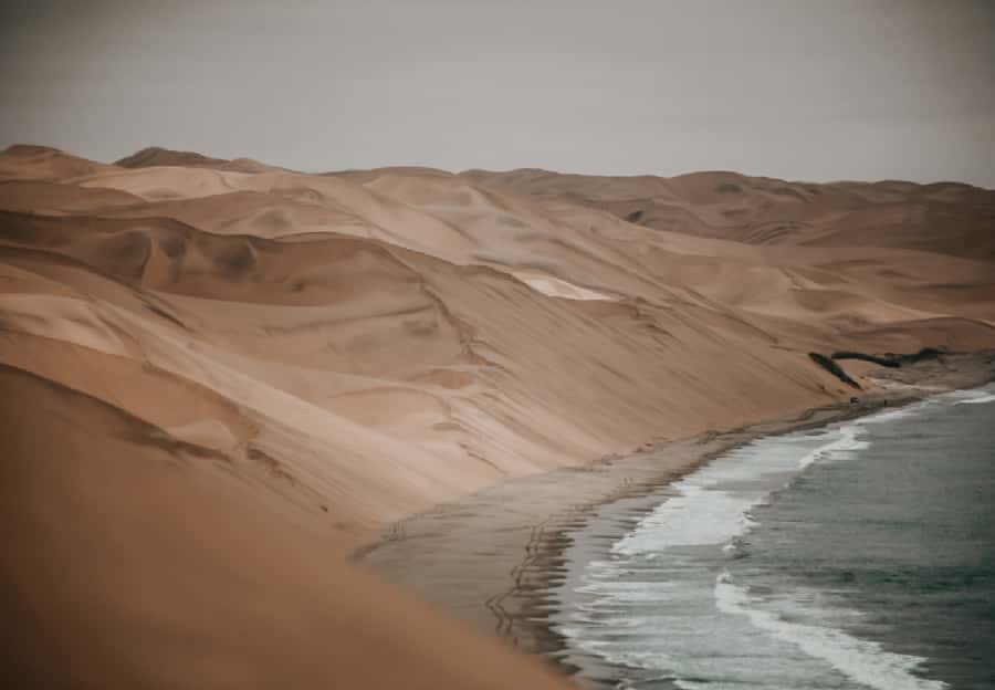 Sandwich Harbour Full Day 4x4 Adventure - The long 4x4 push on Paaltjies Road toward the Namib-ocean edge