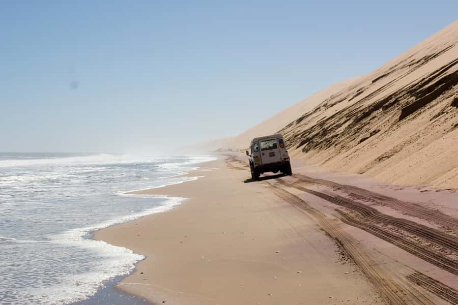 Walvis Bay: 4x4 Desert Excursion to Sandwich Harbour Bay - Picnic Lunch on a Dune Top: Oysters, Sparkling Wine, and Salt Air