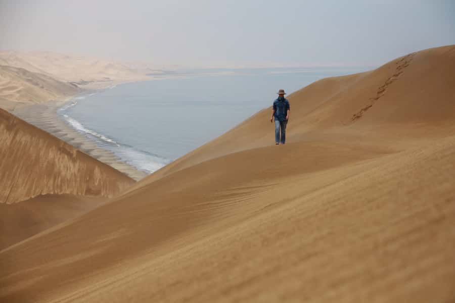 Walvis Bay: Dolphin Cruise, Pink Lakes and 4x4 Dune Drive - Pink Lakes and Saltpans, Why the Namibia Desert Goes Past Sand