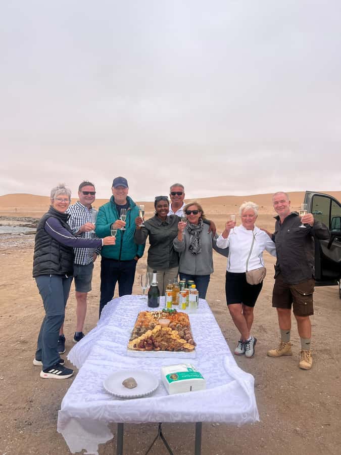 Walvis Bay: Half-Day Tour with Dune 7 and Pink Lake - Pink Lake on the salt pans: how to see the color without stress