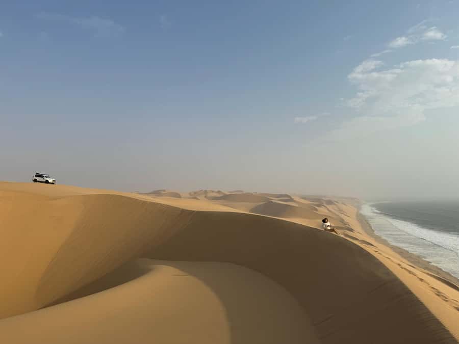 Walvisbay: Sandwich Harbour 4x4 & Sandboarding Tours - Guides and vehicle comfort: Christiaan, Bertie, Eddie, and Rudy