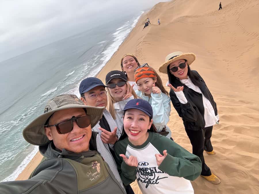 Walvisbay: Sandwich Harbour 4x4 & Sandboarding Tours - What to bring for dune driving, sun, and quick stops