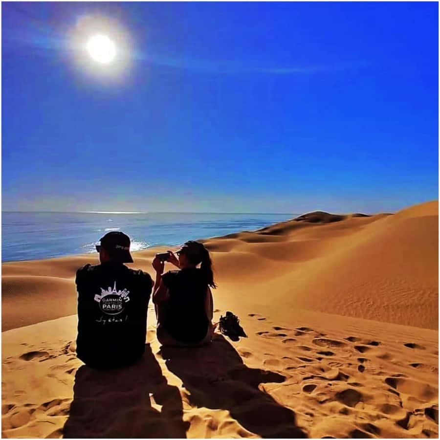 Walvisbay: Sandwich Harbour SUNSET Tour-End It Beautifully - Entering the golden-hour mood at Sandwich Harbour